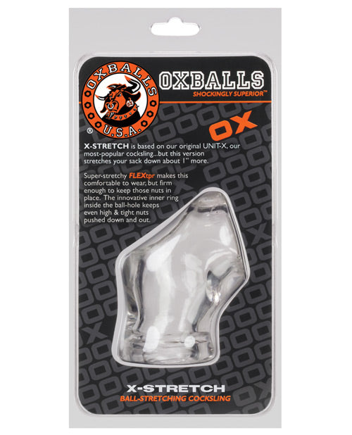Oxballs Atomic Jock Unit X - Jarret de Couilles Extensible - Transparent