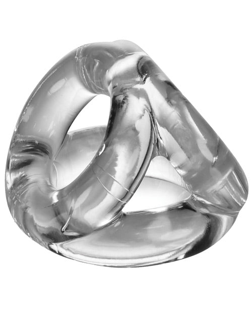 Oxballs Atomic Jock Tri Sport 3 anneaux d'élingue, cockring - Transparent