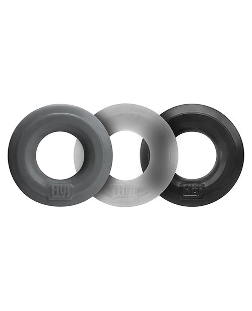 Hunky Junk Lot de 3 anneaux pour pénis en couleurs assorties