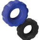 Lot de 2 anneaux à godet Hunky Junk Cog Ring, taille 2 - Cobalt et goudron