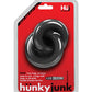 Hunky Junk Duo - Anneaux de coq et de testicules reliés - Goudron