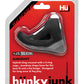 Lance-pierres Hunky Junk 3 anneaux en forme de goutte - Goudron