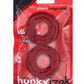 Anneaux Péniens Hunky Junk Stiffy Lot de 2 – Cerise Glacée