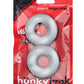 Anillos para el pene Hunky Junk Stiffy, paquete de 2 - Hielo Transparente