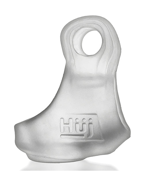 Harnais Hunkyjunk Revsling avec vibromasseur – Glaçon transparent avec vibromasseur bleu