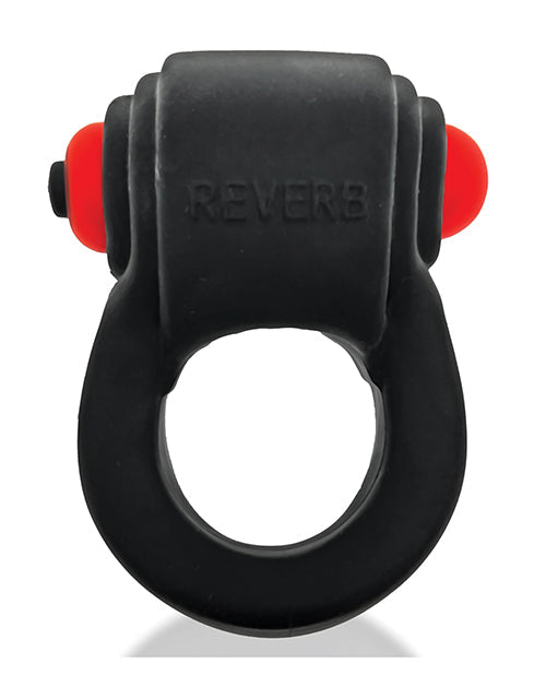Anneau pénien vibrant Hunkyjunk Revring – Goudron avec vibreur rouge