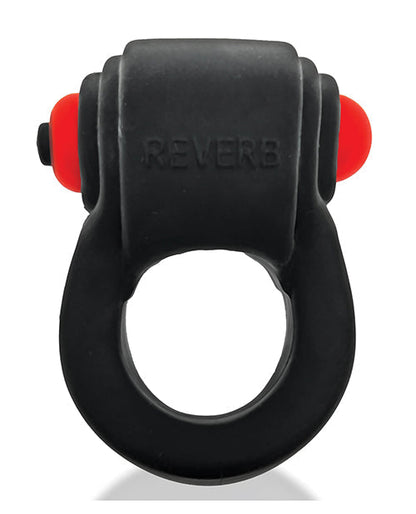 Anneau pénien vibrant Hunkyjunk Revring – Goudron avec vibreur rouge