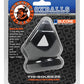 Oxballs Tri-Squeeze Cocksling/Écarteur de Testicules - Black Ice