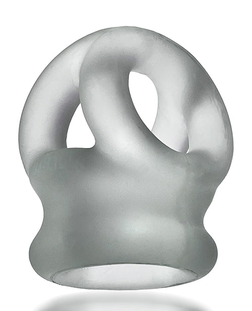 Oxballs Tri Squeeze Anneau pénien et étireur de testicules - Transparent glacé
