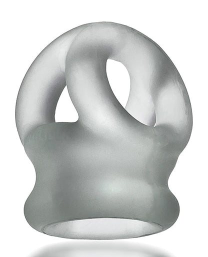Oxballs Tri Squeeze Anneau pénien et étireur de testicules - Transparent glacé