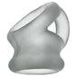 Oxballs Tri Squeeze Anneau pénien et étireur de testicules - Transparent glacé