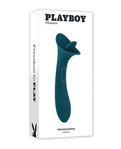Vibromasseur Playboy Pleasure True Indulgence – Bleu sarcelle profond