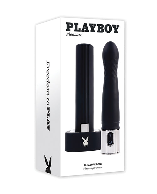 Vibrador de conejo Playboy | Vibrador de empuje placentero | Vibrador de punto G para zona de placer | Vibrador de clítoris negro 2AM