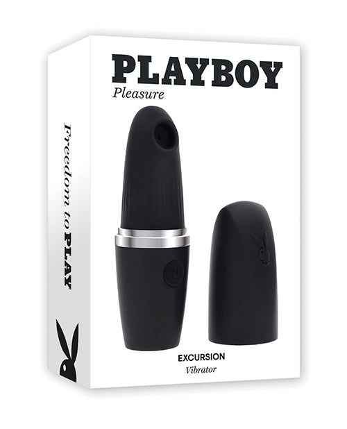 Vibromasseur clitoridien à aspiration Playboy Pleasures Excursion - Noir
