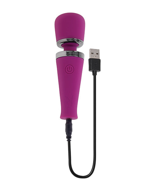 Vibrador de varita pequeño Playboy Pleasure Mic Drop - Fucsia