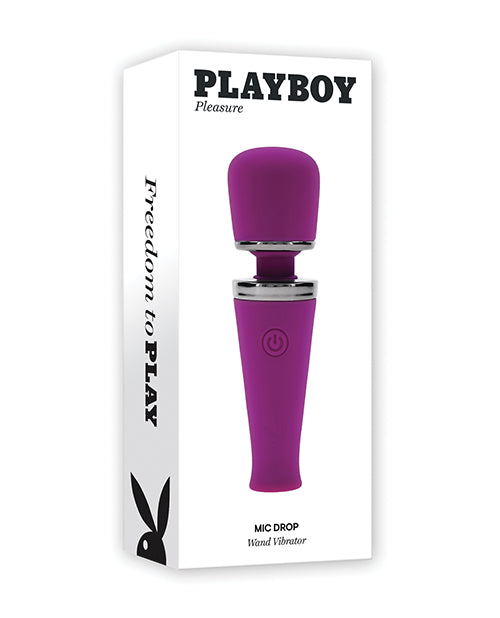 Vibrador de varita pequeño Playboy Pleasure Mic Drop - Fucsia