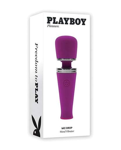 Vibrador de varita pequeño Playboy Pleasure Mic Drop - Fucsia