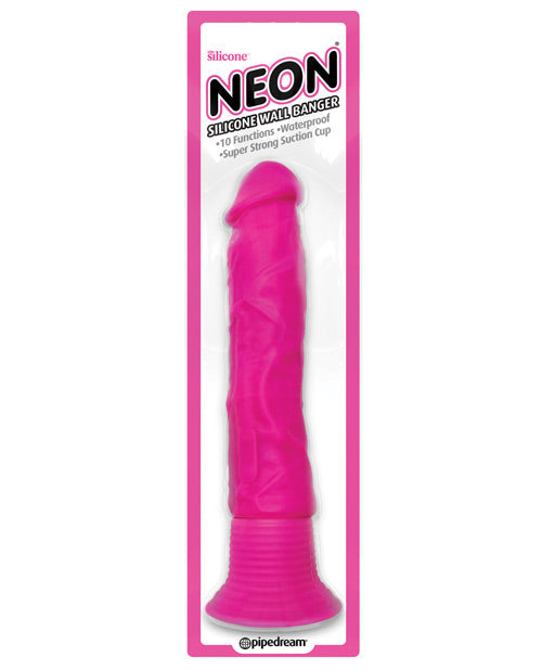 Dildo realista de neón | Dildo con ventosa Luv Touch | Dildo de silicona | Dildo rosa para golpear la pared