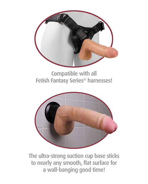 Dildo con ventosa Real Feel | Dildo vibrador Deluxe n.º 10 | Dildo grande de 25 cm | Dildo realista marrón impermeable