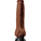 Dildo con ventosa Real Feel | Dildo vibrador Deluxe n.º 10 | Dildo grande de 25 cm | Dildo realista marrón impermeable