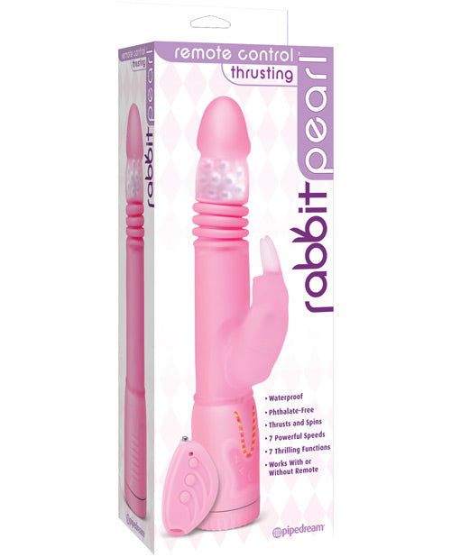 Vibrador con control remoto Pearl | Vibrador propulsor rosa | Vibrador conejo 7X | Mejor vibrador para mujeres