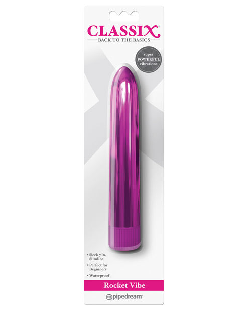 Minivibradores Classix de 7" económicos | Vibrador pequeño metálico | Vibrador para parejas rosa multivelocidad | El mejor vibrador para mujeres