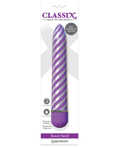 Clásicos vibradores baratos | Vibrador pequeño Sweet Swirl | Vibrador de parejas morado | El mejor vibrador para mujeres