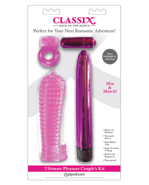 Vibromasseur Classix Rabbit | Kit ultime pour couples | Vibromasseur Rose | Vibromasseur Balle