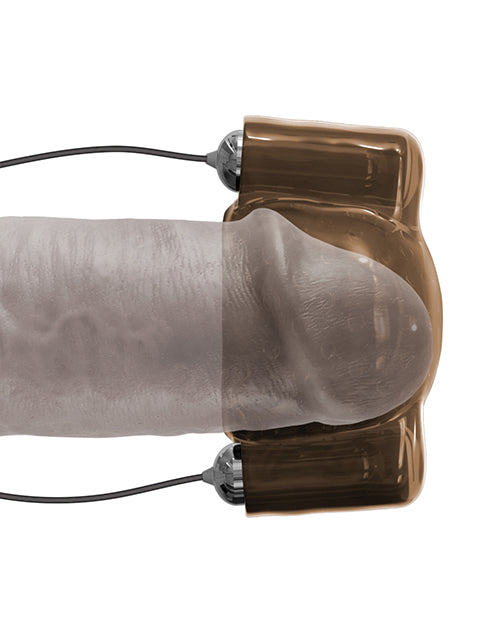 Classix Estimulador de Doble Cabeza Vibratorio - Negro/Humo