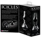 Écureuils n° 77 Plug anal rose en verre – Noir