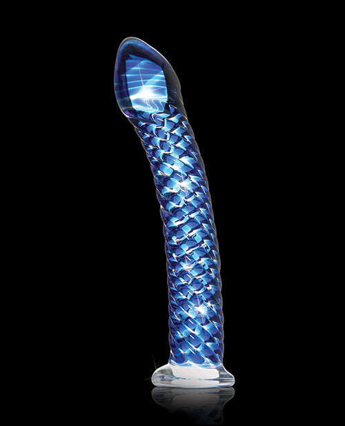Givres n° 29 Godemichet réaliste | Godemichet en verre soufflé à la main | Grand godemichet transparent | Grand godemichet nervuré