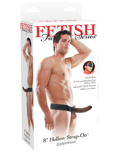 Série Fetish Fantasy 8" Godemichet Creux à Lanières - Marron
