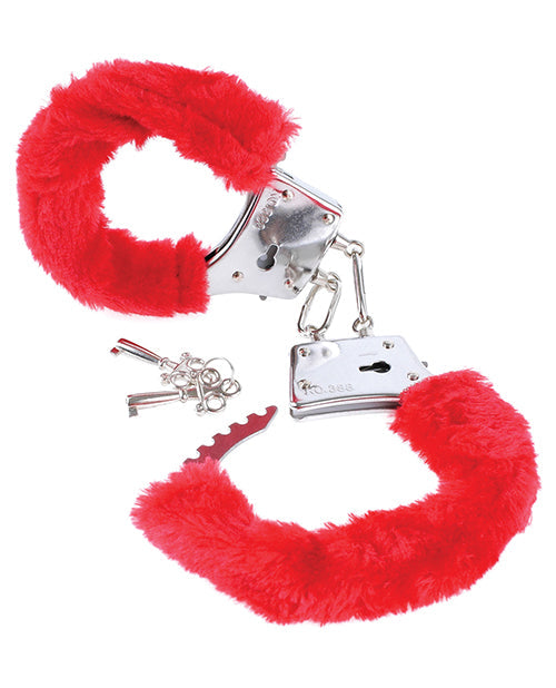 Menottes en fourrure Fetish Fantasy Series pour débutants - Rouges