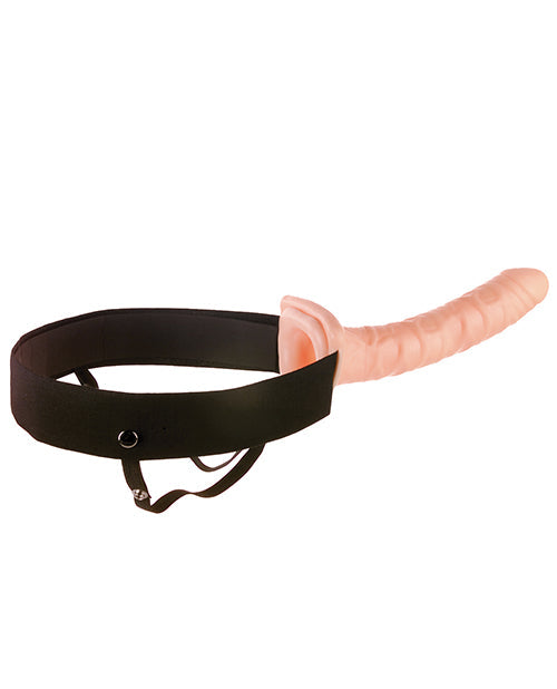 Arnés con consolador hueco Fetish Fantasy Series de 25,4 cm - Carne