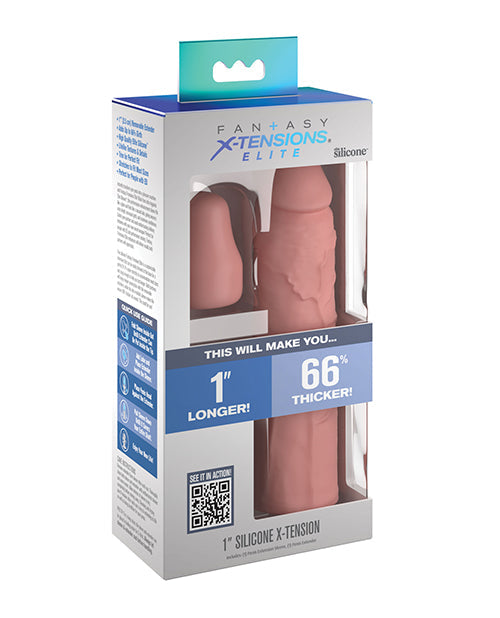 Fantasy X-tensions Elite Rallonge 7" avec Plug 1" - Clair