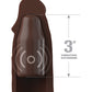 Fantasy X-tensions Elite 23 cm Gaine Vibrante 7,6 cm Plug Anale télécommandé - Marron