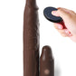 Fantasy X-tensions Elite 23 cm Gaine Vibrante 7,6 cm Plug Anale télécommandé - Marron