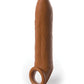 Fantasy X-tensions Elite funda extensora de 7 pulgadas sin cortar con correa - Color canela