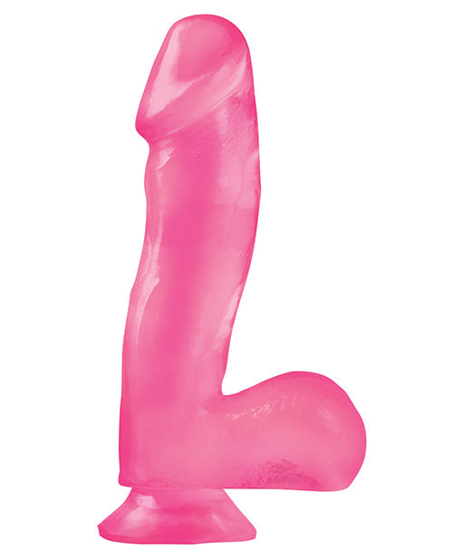 Basix Rubber Works Réaliste Godemichet | Godemichet Rose 16,5 cm | Godemichet Ventouse