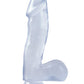 Basix Rubber Works Réaliste Godemiché | Godemiché Transparent 16,5 cm | Godemiché à Ventouse