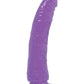 Basix Rubber Works Grand gode | Grand gode violet mince 17,8 cm | Gode à ventouse | Meilleur gode