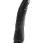 Basix Rubber Works Réaliste Godemichet | Godemichet Noir Mince de 18 cm | Godemichet à Ventouse