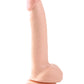 Grand gode Basix Rubber Works | Grand gode 23 cm couleur chair | Gode à ventouse | Meilleur gode