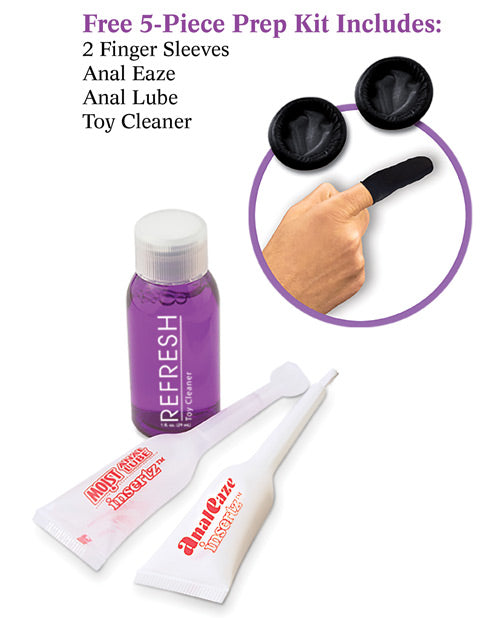 Colección de fantasía anal: Vibrador de alcance anal - Negro