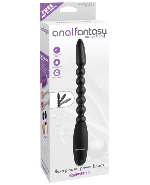 Collection anale fantaisie Flexa Power Beads Pleaser - Noir