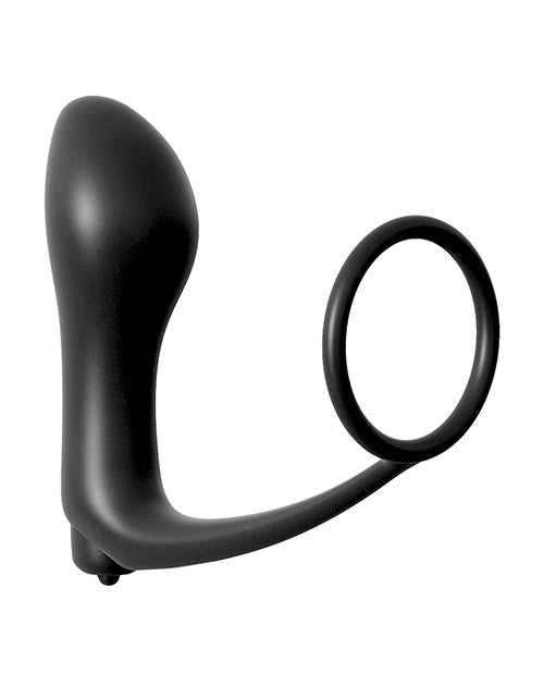 Colección de fantasía anal: vibrador de gasmo con anillo para pene