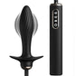Plug vibrant gonflable "Auto Throb" de la collection Anal Fantasy Elite - Noir