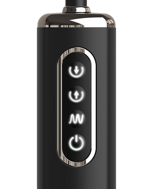 Plug vibrant gonflable "Auto Throb" de la collection Anal Fantasy Elite - Noir