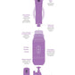 Fantasy For Her Vibrador de empuje | Love Her Vibrador térmico | Vibrador Punto G morado | Mejor vibrador para mujeres