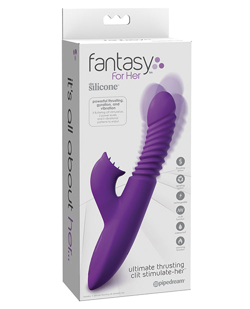 Fantasy for Her Vibrador con Empuje Definitivo para Estimulación del Clítoris - Morado